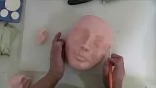 Лицо девушки из мастики (sugar paste girl's face)