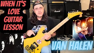 When It's Love Guitar Lesson - Van Halen OU812