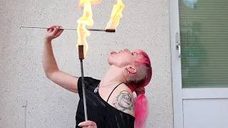 Fire eating