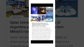Lionel Messi Room Turn into museum : Qatar university #short #shortvideo #messi #qataruniversity