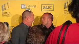 Giancarlo Esposito, Bryan Cranston, Anna Gunn and Aaron Paul at Breaking Bad season 4 premiere