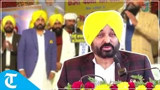 Punjab CM Bhagwant Mann distributes compensation cheques to farmers for crop loss at Fazilka