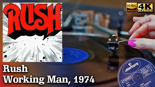 Rush - Working Man (Rush), 1974, Vinyl video 4K, 24bit/96kHz