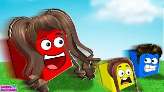 SARINHA VIROU O MAIOR BLOCO DO ROBLOX!! - Block Eating Simulator