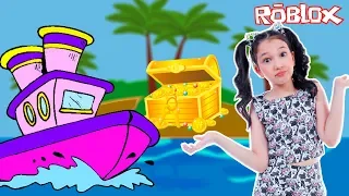 Roblox - PROCURANDO O TESOURO PERDIDO (Build a Boat For Treasure) | Luluca Games