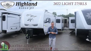 2022 Highland Ridge Open Range Light 275RLS - Layzee Acres RV Sales