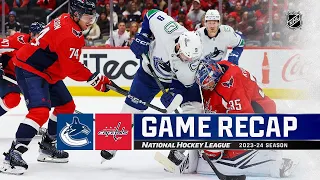 Vancouver Canucks vs Washington Capitals | February 11, 2024 | Game Highlights | NHL Regular Season