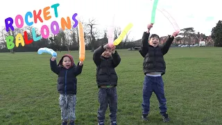 Kids Learning Colours with ROCKET BALLOONS