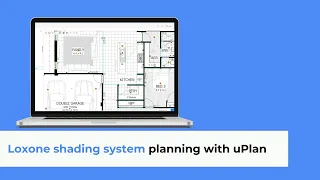 Loxone shading system planning with uPlan