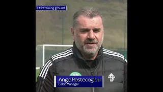 Celtic manager Ange Postecoglou gives his views ahead of Old Firm derby game against Rangers