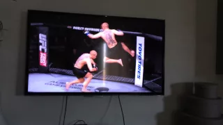 Renan Barao KO superman punch