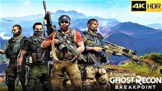 Ghost Recon Breakpoint - US Navy SEALs - AI Fireteam - 4K 60 FPS HDR Gameplay