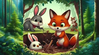 "Outsmarted! The Rabbit's Clever Trick on the Fox – A Tale of Wit and Friendship 🐰🦊| FULL STORY