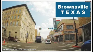 Brownsville, Texas. El Centro de la Ciudad. Boulevard de las Palmas y Calle Elizabeth. 2022