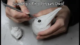 Sculpting a King Penguin Chick!