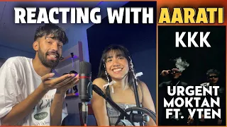 Reacting With @aaratishrestha8150 Urgen Moktan - "KKK" Ft. VTEN (Reaction)