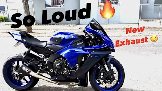 SC Project CR-T Exhaust Installation and Sound Test | 2022 Yamaha R1