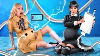 Pregnant Wednesday Addams vs Pregnant M3GAN!