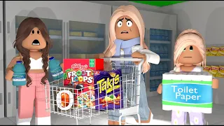 HURRICANE HITS BLOXBURG! *EMERGENCY SHOPPING TRIP...DANGER!* VOICE Roblox Bloxburg Roleplay