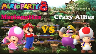 Mario Party 8 - Toadette & Mario vs Toad & Wario - DK's Treetop Temple