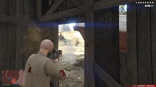 GTA V Cops And Army Shootout/Coast Guard Chase Through Sea + 6 Star Wanted Level Escape