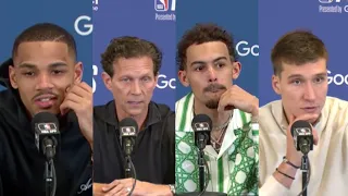 Hawks vs. Celtics Game 2 Postgame: Quin Snyder, Trae Young, Dejounte Murray, Bogdan Bogdanovic