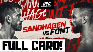 UFC Fight Night Sandhagen vs Font Predictions & Full Card Breakdown - UFC Nashville Betting Tips