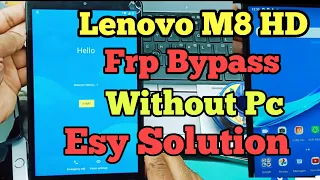 Lenovo TAb M8 Frp bypass Without pc Lenovo TB-8505F frp Remove Solution 100%