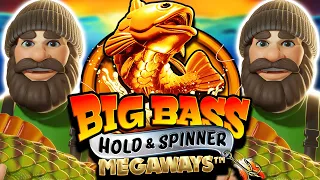 NEW BIG BASS HOLD & SPINNER MEGAWAYS SLOT 🤑 MAX BET BONUS BUYS‼️