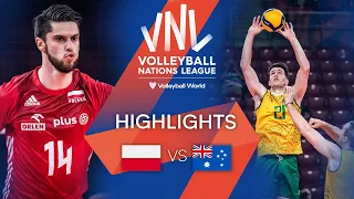 🇵🇱 POL vs. 🇦🇺 AUS - Highlights Week 2 | Men's VNL 2022