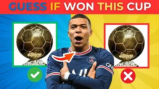 GUESS IF THE PLAYER WON THIS CUP | FOOTBALL QUIZ | (2023/24)
