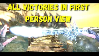 Mortal Kombat X - All Characters Victories In First Person View Head Perspective