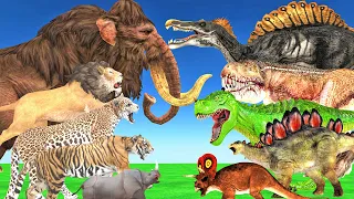 Animal Revolt Battle Simulator Dinosaurs vs Wild Animals The Toughest of all Zombie Mammoth Elephant