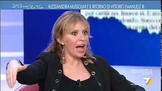 Alessandra Mussolini: 'Nonno tornò a pezzi in una cassetta, Vittorio Emanuele III in una bara"