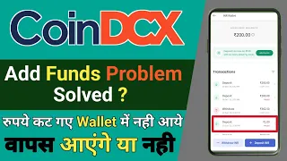 Coin DCX Add Fund Problem | How to Solve Add Fund Problem in Coin DCX