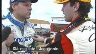 STCC Gelleråsen 2001 Janne Flash Nilsson vs. Roberto Colciago incident