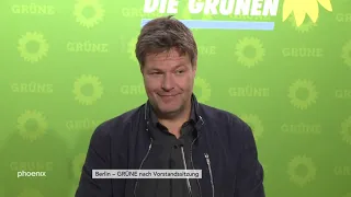 Pressekonferenz mit Robert Habeck nach der Präsidiumssitzung vom 24.09.2018