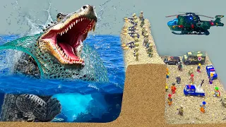 Compilation Of MOST DANGEROUS Sea Monster Battle With King Kong, Lego Army Caused Tsunamis & Floods