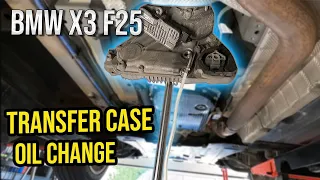 Transfer Case Oil Change: BMW X3 F25 28ix