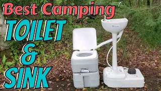 Best Camper Toilet - Camping Toilet Review - Flushing Camp Toilet Yitahome Portable Toilet and Sink