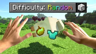 I Tried Beating Fundy's RNG Difficulty in VR Minecraft...