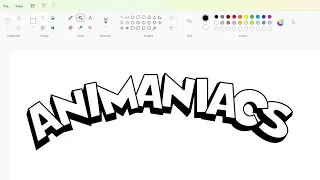 How to draw the Animaniacs logo using MS Paint | How to draw on your computer