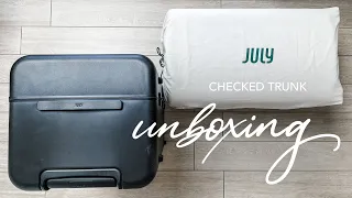 JULY CHECKED TRUNK - IS IT THE BEST LUGGAGE? | Unboxing and reviewing a Rimowa trunk alternative