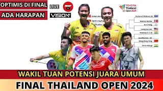 JADWAL FINAL THAILAND OPEN 2024~OPTIMIS 1 GELAR JUARA~START 12.00 WIB