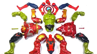 Merakit Spider-Man VS Hulk Smash VS Hulk Buster ~ Marvel Avengers Toys