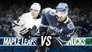 NHL 20 - Toronto Maple Leafs Vs Vancouver Canucks Gameplay - NHL Season Match Dec 10, 2019