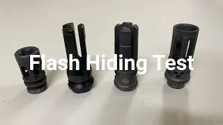 Flash Hiding Test for .223/5.56 (Dead Air and Surefire flash hiders)