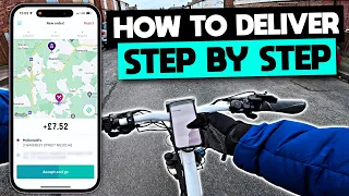 How to Deliver your FIRST Deliveroo order | STEP BY STEP App Tutorial 2023
