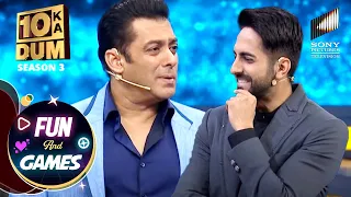 DKD के मंच पर Salman Khan की कौनसी बात को सुनकर Ayushmann ने दिया एक Weird Look? | DKD | Fun & Games