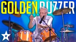 UNEXPECTED 80 Year Old Drummer Gets GOLDEN BUZZER On Central Asia's Got Talent | Got Talent Global